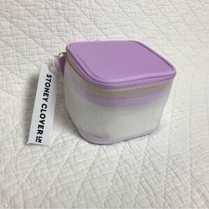 Stoney Clover Lane Clear mini open top pouch Grape One SZ NWT